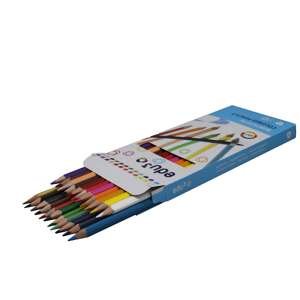 EDU3 Tříhranné pastelky K24, tuha 3 mm, 24 barev v papírové krabičce