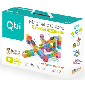 QBI Explorer Kids Plus Pack magnetická stavebnice 43