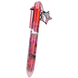 Šestibarevná pero Miss Melody, Růžová, přívěsek hvězda