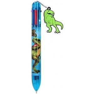 Šestibarevné pero Dino World, Modrá, T-Rex