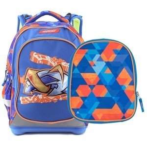 Školní batoh Target, Graffiti, modro-oranžový