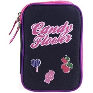 Školní penál Target, Candy Flower, barva fialová