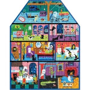 Mudpuppy Strašidelný dům - puzzle ve tvaru domu 100 dílů