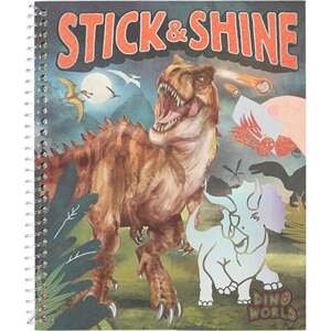 Stick & Shine Dino World, Blok a lesklé lepící fólie