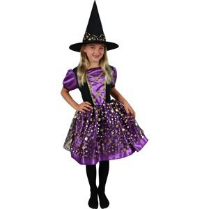 Dětský kostým čarodějnice fialovo-černá (S) e-obal