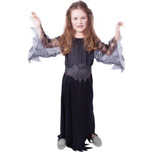 Dětský kostým černá čarodějnice (M)