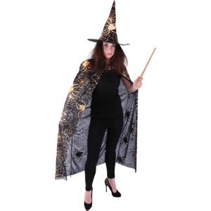 Plášť s kloboukem Čarodějnice/Halloween pro dospělé