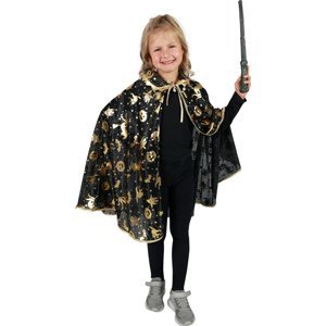 Dětský plášť Čaroděj zlatý dekor