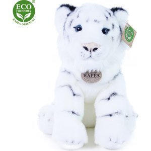 Plyšový tiger biely sediaci 30 cm ECO-FRIENDLY