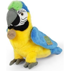 Plyšový papoušek modře žlutý Ara ararauna 24 cm ECO-FRIENDLY