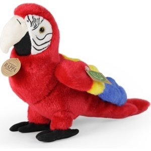 Plyšový papoušek červený Ara Arakanga 24 cm ECO-FRIENDLY