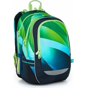 Modrozelená školní taška Topgal CODA 22018 -