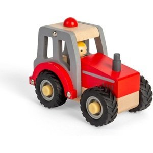 Bigjigs Toys Traktor červený