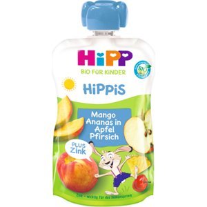 HiPP BIO HiPPis Jablko-Broskyně-Mango-Ananas + zinek 100 g