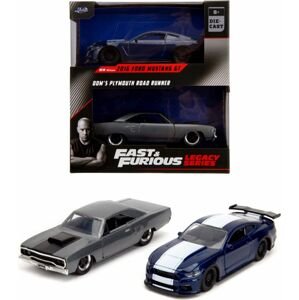 Rychle a zběsile Twin Pack 2016 Ford Mustang GT350 + 1970 Plymouth Road Runner, 1:32 Wave