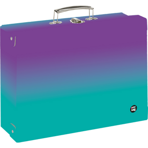 Kufřík lamino hranatý A4 OXY Ombre Purple-blue