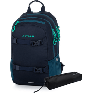 Studentský batoh + etue OXY Sport Blue