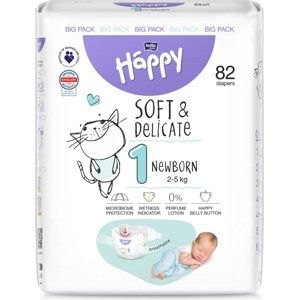 BELLA HAPPY BABY Jednorázové plenky New Born 2-5 kg Big Pack 82 ks