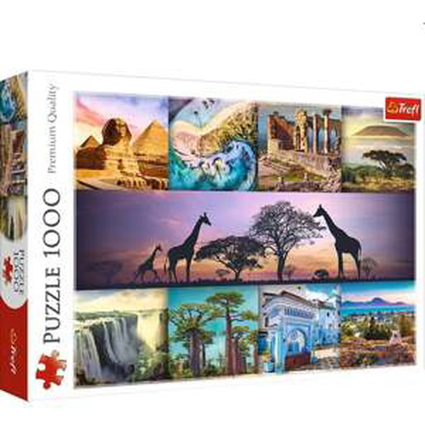 Trefl Puzzle 1000 - Koláž - Afrika