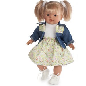 TYBER Anna blondína plačúca bábika s cumlíkom, veľ. 38 cm