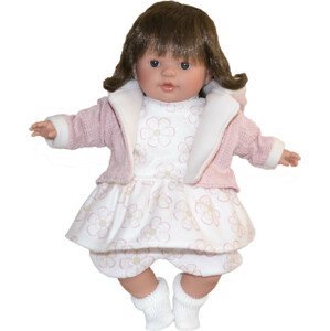 TYBER Anna hnedovláska plačúca bábika s cumlíkom, veľ. 38 cm