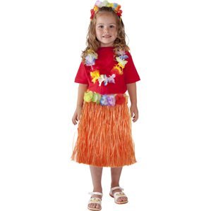 Sukně Hawaii dětská 45 cm, oranžová