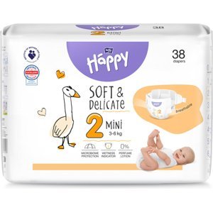 BELLA HAPPY Baby Plenky jednorázové Mini 3-6 kg 38 ks