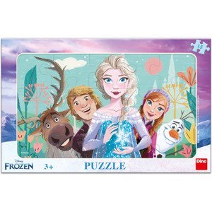Puzzle Frozen: rodina 15 dílků deskové