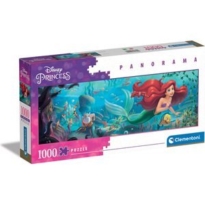 Clementoni - Puzzle Panorama 1000 Disney Malá mořská víla