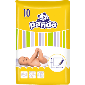 BELLA PANDA - dětské peebalovací podložky 10 ks