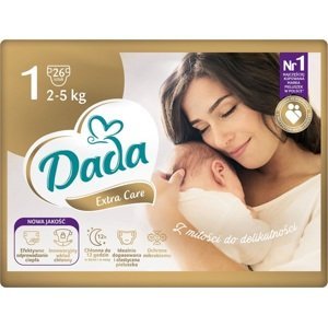 DADA Extra Care Plenky jednorázové 1 Newborn (2-5 kg) 26 ks