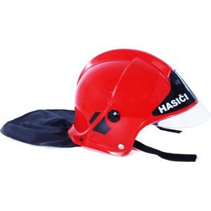 Dětská helma/helma hasičská červená SK text