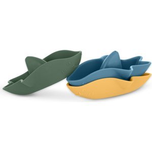 PETITE&MARS Hračky silikonové do koupele Sharks 6m+