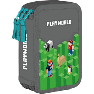 Penál 3-posch. prázdný Playworld