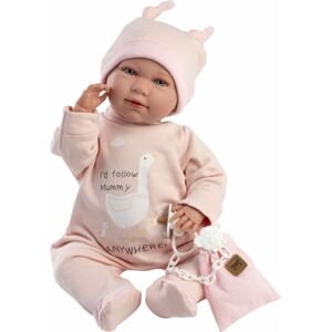 Llorens 74108 NEW BORN - realistická panenka miminko se zvuky a měkkým látkovým tělem - 42