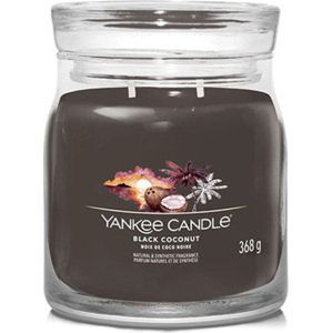 Yankee Candle Černý kokos, Svíčka ve skleněné dóze 368 g