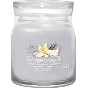Yankee Candle Kouřová vanilka a kašmír, Svíčka ve skleněné dóze, 368 g