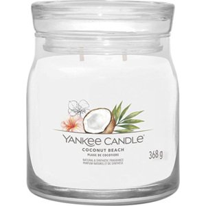 Yankee Candle Kokosová pláž, Svíčka ve skleněné dóze 368 g