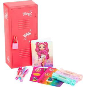 Rainbow High - školní skříňka s výtvarnými potřebami 7ks