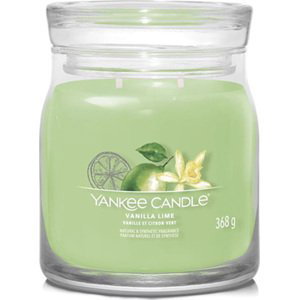 Yankee Candle Vanilka s limetkami, Svíčka ve skleněné dóze 368 g