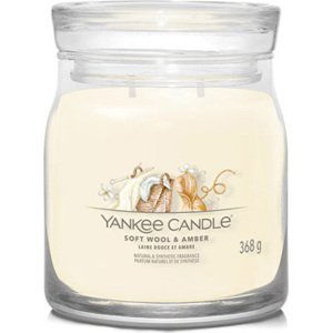 Yankee Candle Jemná vlna a ambra, Svíčka ve skleněné dóze, 368 g