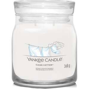 Yankee Candle Čistá bavlna, Svíčka ve skleněné dóze 368 g