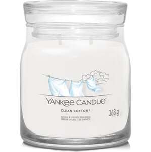 Yankee Candle Čistá bavlna, Svíčka ve skleněné dóze 368 g