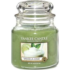 Yankee Candle, Vanilka s limetkami Svíčka ve skleněné dóze 411 g