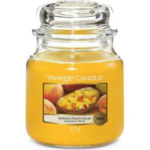 Yankee Candle, Salza z manga a broskví Svíčka ve skleněné dóze 411 g