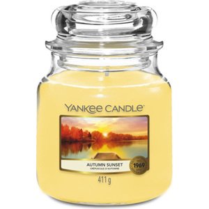 Yankee Candle, Podzimní západ slunce, Svíčka ve skleněné dóze 411 g