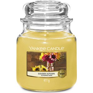 Yankee Candle Zlatý podzim, Svíčka ve skleněné dóze 411 g