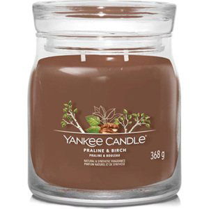 Yankee Candle Pralinka a bříza, Svíčka ve skleněné dóze 368 g