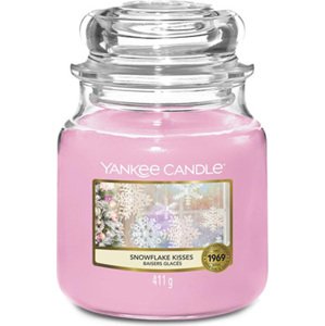 Yankee Candle Polibky sněhové vločky Svíčka ve skleněné dóze , 411 g