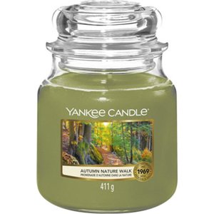 Yankee Candle Podzimní procházka v přírodě, Svíčka ve skleněné dóze 411 g